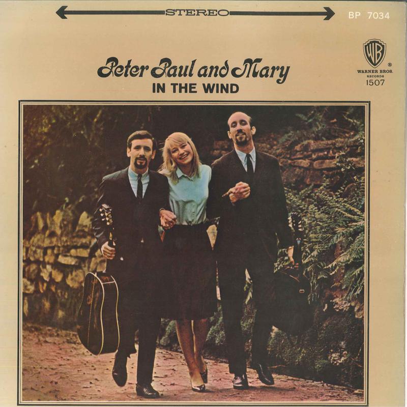 Виниловая пластинка PETER PAUL MARY In The Wind BP7034 WARNER BROS 1963 Япония КантриФолк Б/у