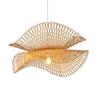 Led Rattan Natural Wicker Pendant Light Fixtures Weaven Hanging Lampshade for Living Room Bedroom Decorative Lighting Handcraft