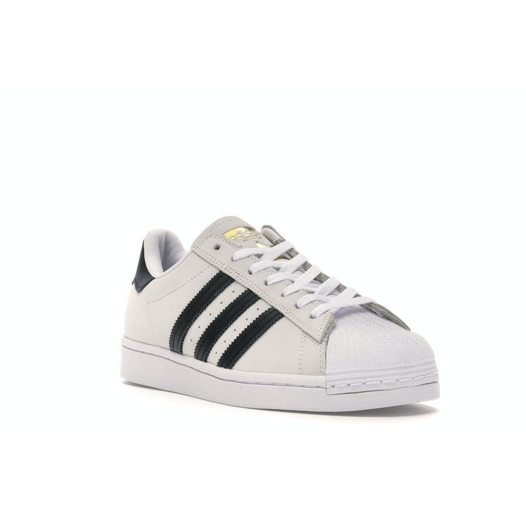Adidas Superstar White Black Мужские кроссовки Cloud-White Core-Black Gold-Metallic FV0322