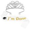 Graduation Party Supplies Kits Crown Tiara Sash For Students Graduation Party Decorations Grad Decor Favors