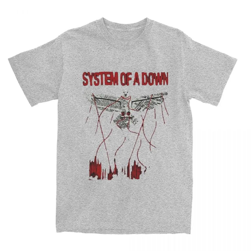 System Of A Down Band T Shirt Music Album Hipster Tshirts Shortsleeve Vintage Tshirt Beach Cotton O Neck 4xl 5xl 6xl Tees