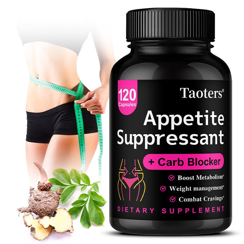 Appetite Suppressant Capsules with Carb Blocker, 120 Capsules 60‑Day Supply Dietary Supplement