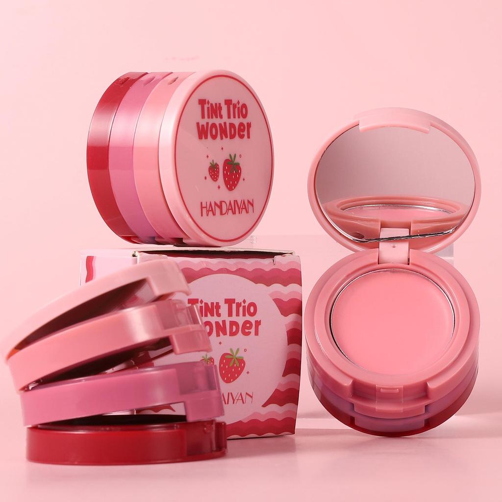 HANDAIYAN Натуральные матовые румяна для лица, бархатистый гладкий крем для губ, румяна для щек, румяна, водостойкий макияж