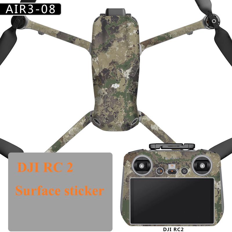 Красочные наклейки для DJI Air 3 Drone Защитная пленка ПВХ Наклейки Поверхностное покрытие кожи для DJI RC 2/RC N2 Аксессуары