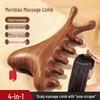 4-in-1 Sandalwood Scalp Massager & Gua Sha Comb with Meridian Therapy