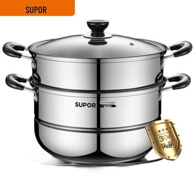 Двухъярусная пароварка SUPOR из нержавеющей стали 304