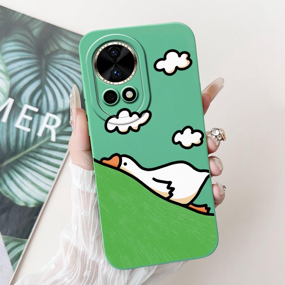 For Huawei nova 12 / Nova 12 Pro 12 Ultra Phone Case NOVA 12s 12 SE Cute Soft Liquid Silicone Shockproof Bumper Cover Soft Funda