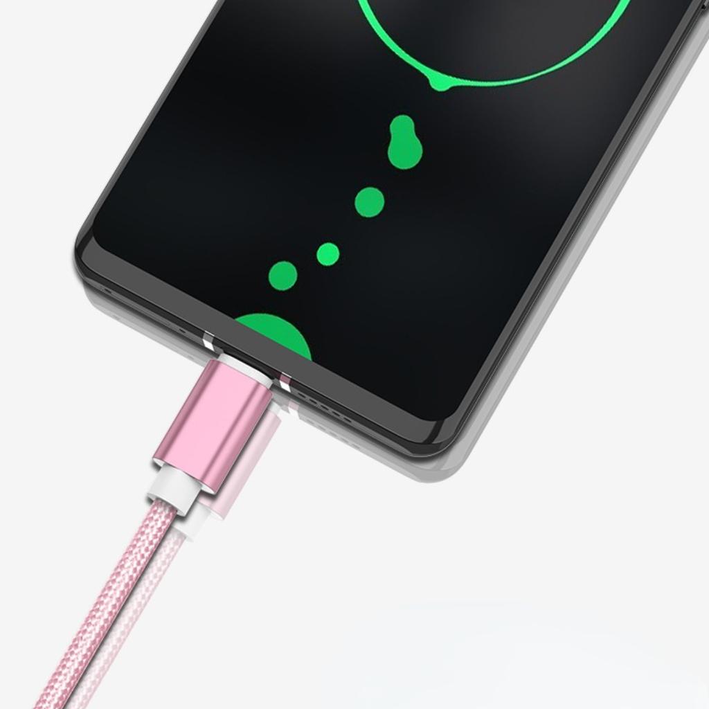 Кабель для быстрой зарядки типа C USB-C для зарядки данных, плетеный нейлоновый кабель для телефонов Iphone HuaWei Samsung Galaxy