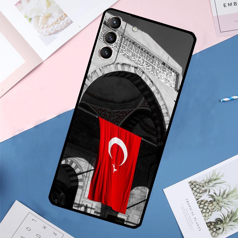 Чехол Турецкий Флаг Турции для Samsung Galaxy S24 S23 S22 Ultra S20 S21 FE S8 S9 S10 Plus Note 10 20 Ultra