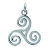 [R2720] - Серебряный кулон «Трискель» - 18 мм