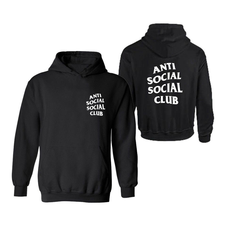 Худи унисекс Anti Social Social Club Новое с длинным рукавом Худи Свитшот