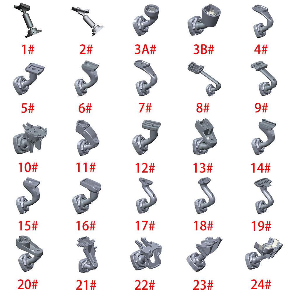 Универсальный кронштейн зеркала заднего вида с маленькой головкой для различных моделей автомобилей