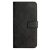 For Xiaomi Redmi 12C 4G Line Imprinting Phone Case Solid Color PU Leather Flip Wallet Cover with Stand