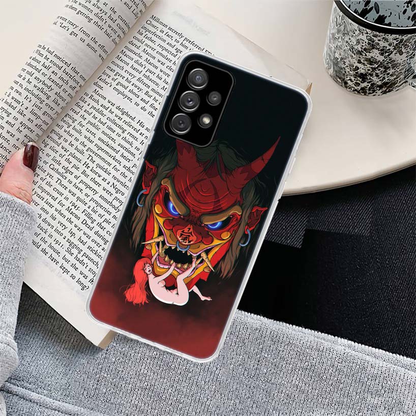 Japanese samurai oni mask Phone Case for Samsung Galaxy A17 A16 A15 A14 A13 A57 A56 A55 A54 A53 A37 A36 A35 A34 A33 A26 A25 A24