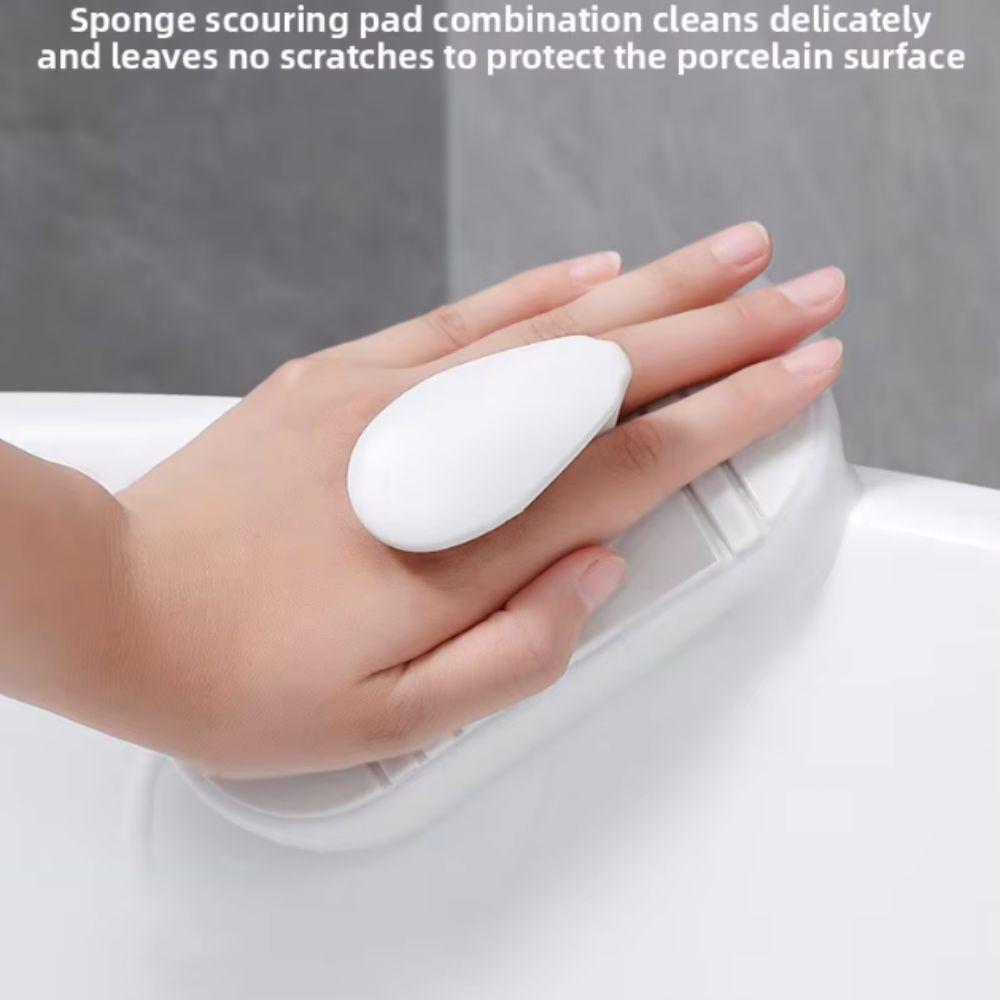 Flexible Handle Handheld Cleaning Brush Bendable Sponge Bathroom Brush Hard-to-Reach Areas