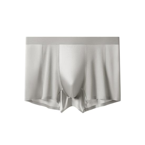 Мужское нижнее белье боксеры со средней посадкой, облегающего кроя, высокая эластичность, шорты-брифы, дышащий дизайн с отверстиями, гладкие трусы с U-образной выпуклостью