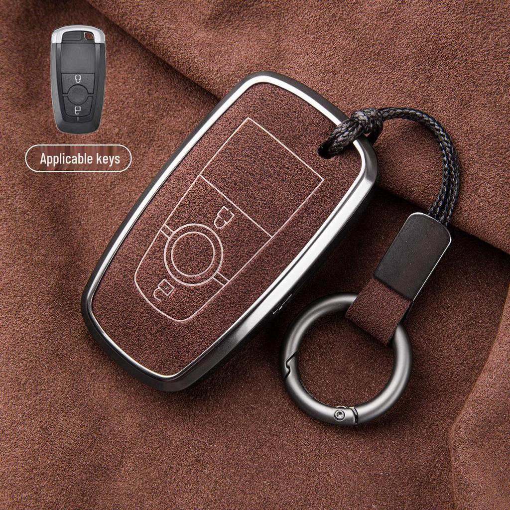 Premium Sheepskin Key Cover for Ford Explorer ST, Edge L, Mondeo EVOS