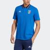 adidas Повседневная спортивная рубашка-поло команды Италии с коротким рукавом, мужские топы, синие HT2181