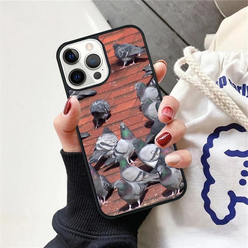 Pigeons Doves Bird Birds Flock Animal Phone Case For iPhone 17 Air 15 16 Cover 11 13 14 Pro Max 12 Plus Max XR