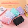 Three-Layer Large Capacity Window Pencil Case: Simple, Stylish Japanese Stationery Bag