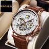 Новые золотые брендовые знаменитые часы Shidon, фаза Луны, полый тун, маховик, полностью автоматические механические часы, мужские часы
