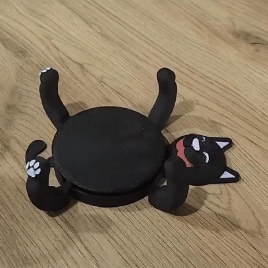 Подставки под стаканы с кошками в виде 3D-принтеров Креативная подставка под стакан с котом для кофе и чая Забавные животные Подставка для чашки Защита стола Подарки для любителей домашних животных