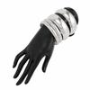 3/4/6/8Pcs Vintage Punk Metal Bracelets Multilayer Chunky Geometric Wide Bangles Stackable Handmade Exaggerated Cuff Bracelet