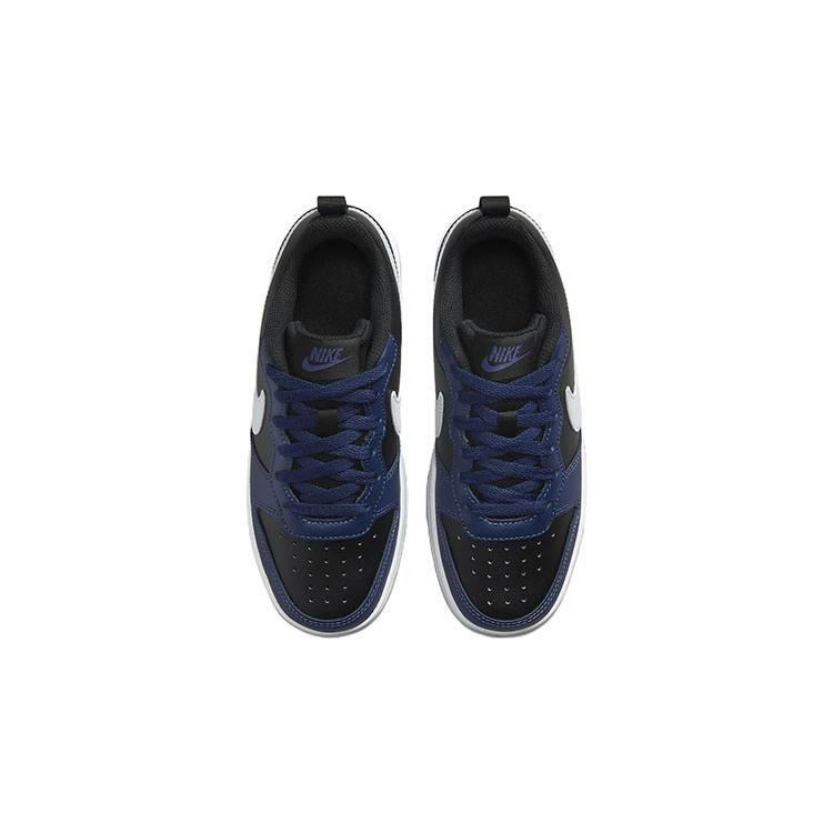 Nike Low 2 Low top Skateboard Shoes Black Blue Unisex Kids' BQ5448-404