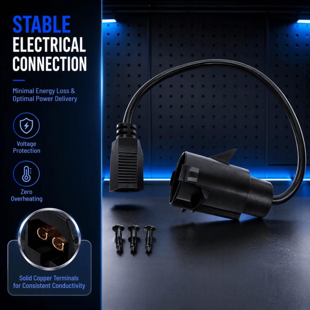 Stable Connection Golf Cart Charging Port Golf Cart Charger Adapter For Club Car Precedent