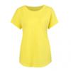 Shop   Women Summer Cap Sleeve Slub Cotton Round Neck Short Sleeve Tee Dai Wsh  