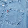 Джинсовая куртка Levis Solid Color Multi-Pocket Straight Cut с длинным рукавом и одной пуговицей, мужские куртки, светло-голубые, A6190-0001