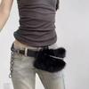 Модный Регулируемый Пояс Легкий Пояс на Талию С Натуральными Элементами Модный Зимний Аксессуар для Женщин и Девочек