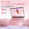 Laptop with Windows with Japanese Keyboard Celeron 8GB 256GB Thin and 1920x1080p Webcam Wireless Mouse Ready To Use 256GB 14-inch Office, 11, Pink,