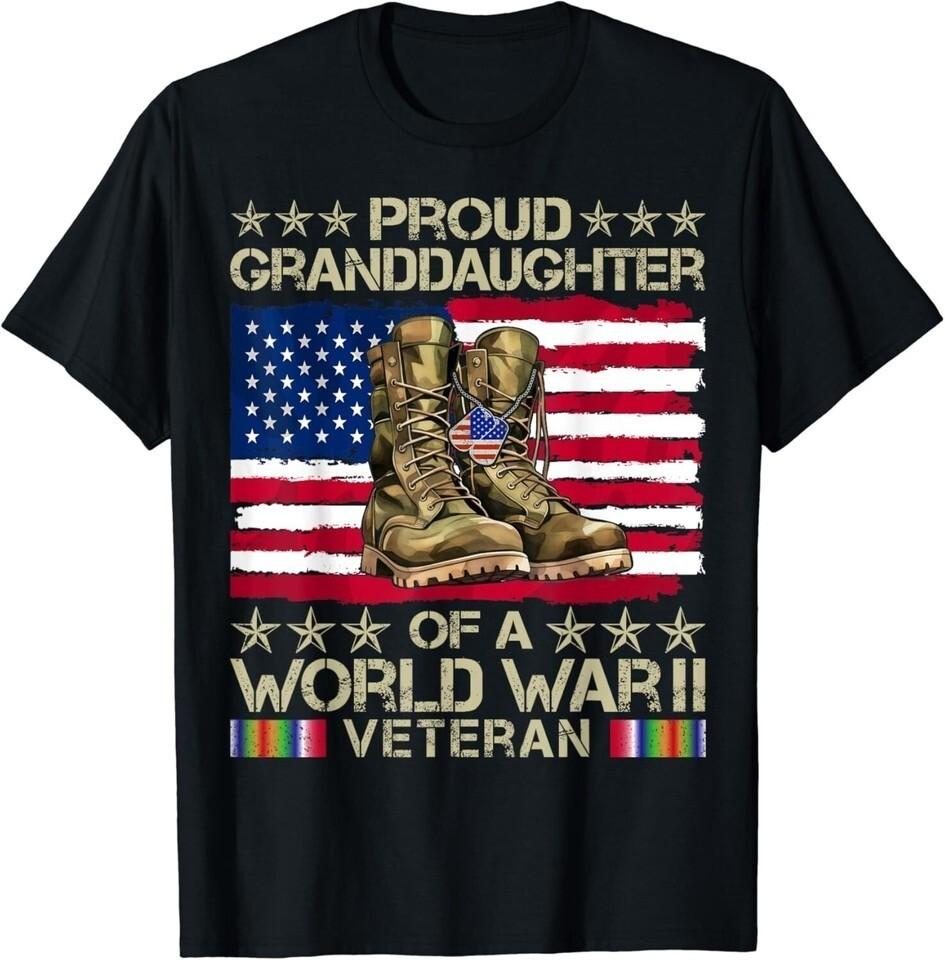 Proud Granddaughter Of World War 2 Veteran Unisex T-Shirt