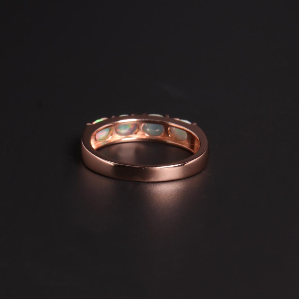 Классический дизайн, кольцо с натуральным опалом, великолепные модные женские украшения из стерлингового серебра 925 пробы, подарок на годовщину и день рождения