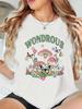Mushroom Flower Butterfly Prints TShirts Women Summer Basic Short Sleeve Tops ONeck Soft T Shirt Casual Loose Womans Clothes