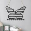 Декоративный держатель-органайзер для настенных украшений в виде бабочки с отверстиями и крючком для демонстрации ожерелий и браслетов