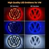 VW 11 см 4D/5D Световой Логотип LED Задний Значок Свет Передняя Решетка UI34 Для VW Bora Golf Jetta POLO MAGOTAN Passat Световой Логотип Наклейка на Багажник