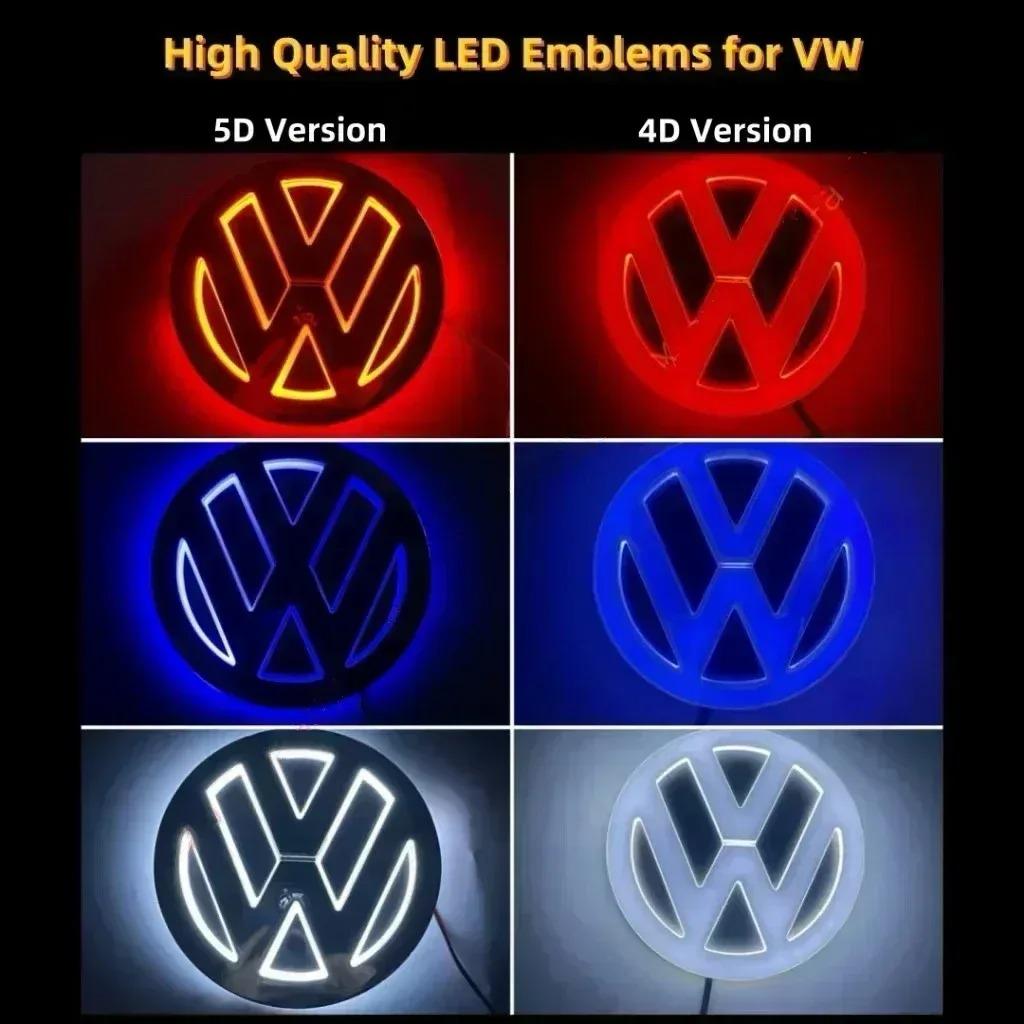 VW 11 см 4D/5D Световой Логотип LED Задний Значок Свет Передняя Решетка UI34 Для VW Bora Golf Jetta POLO MAGOTAN Passat Световой Логотип Наклейка на Багажник