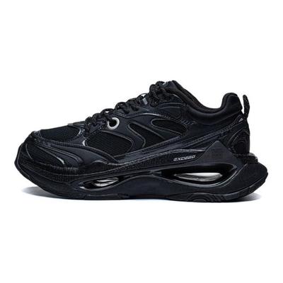 Li Ning Infinity Удобные Универсальные Прочные Дышащие Низкие Повседневные Туфли Мужские Повседневные Туфли Черные AZGT003-4