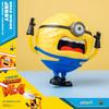 Minions Despicable Me 4 Inch Mega Jerry Action Figure with Rotating Body and 3 Interchangeable Expressions Minion Model Gift for Kids Ages 8 and Up