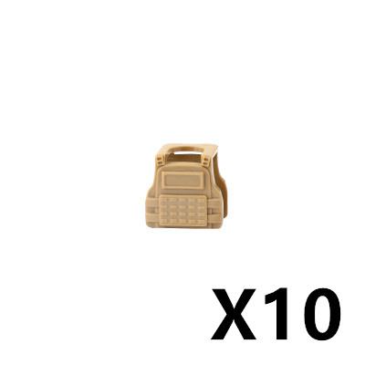 Military Soldiers Fighter Tactical Vest Accessories Building Block Rebound Clothes Armor Bricks Gift Toys For Children J083
