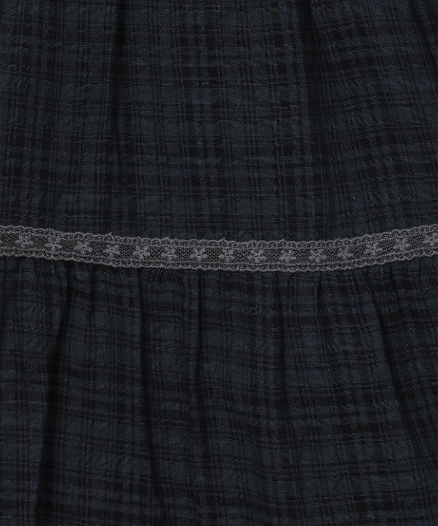 Baup Vintage Check Skirt [Navy]