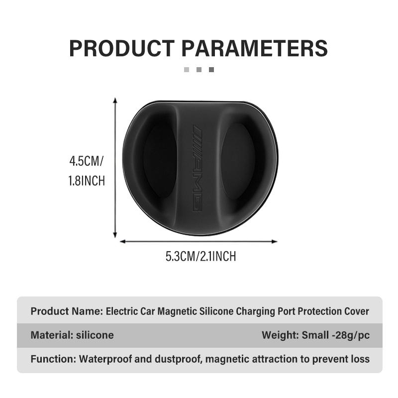 For AMG Magnetic Silicone Charging Port Protective Cover Dustproof and Waterproof Mercedes Benz GLC GLE GLK W190 W201 C180 C200 gy9