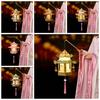 Paper Middle Autumn Festival Lantern 3D Ancient Style Handheld Lantern  Decoration