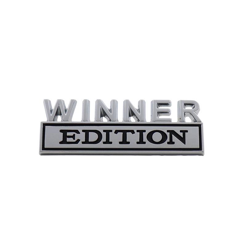 3D Car Styling WINNER EDITION car Grille Fender trunk Rear Bonnet Nameplate Decal Emblem Badge Sticker
