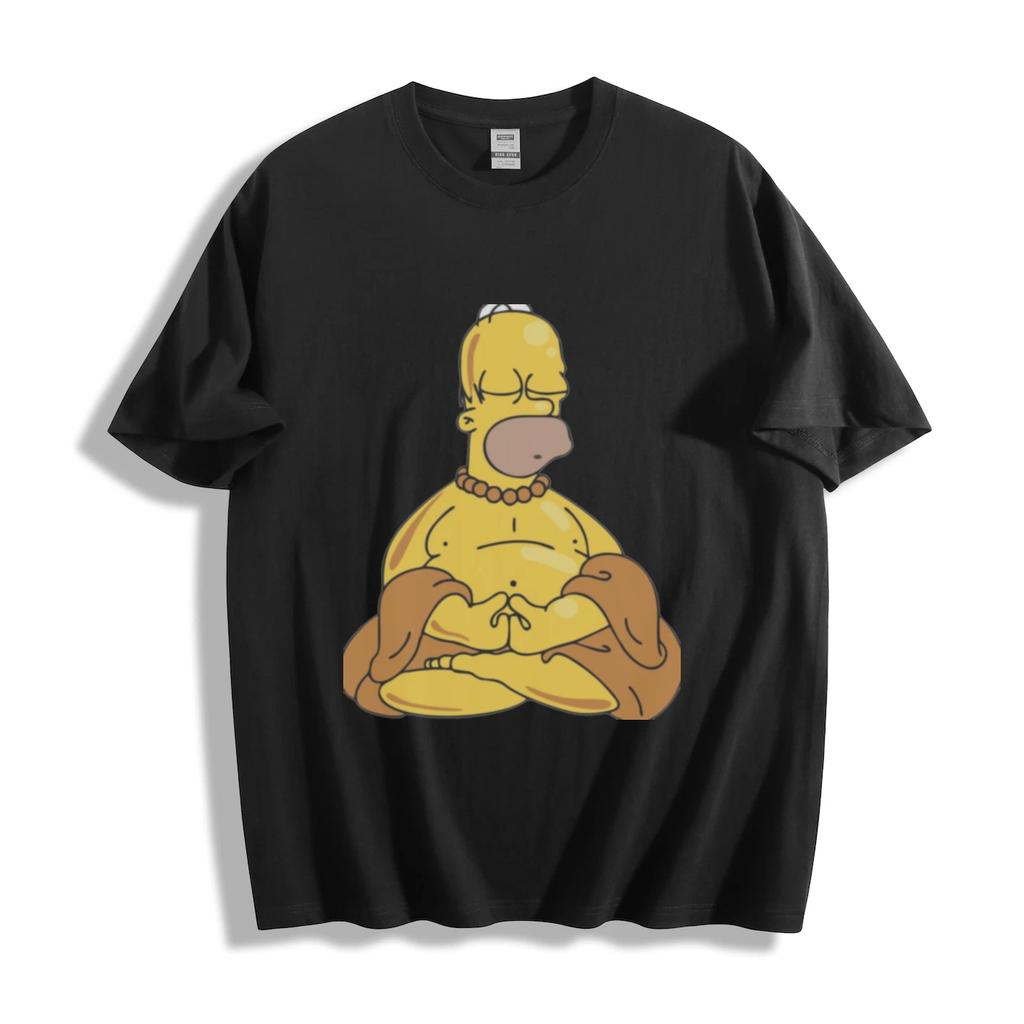 The Simpsons Homer Meditating Graphic T-Shirt