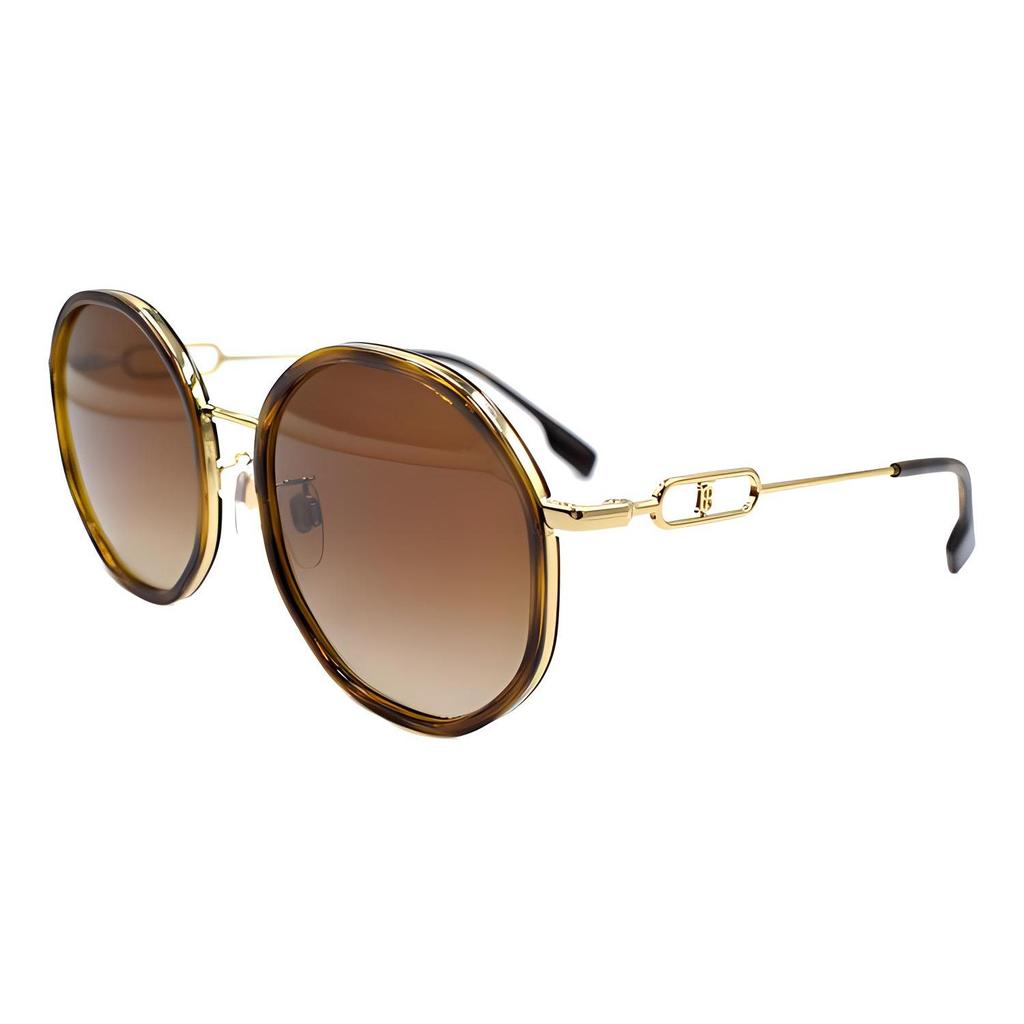 Burberry B. Monogram Exclusive Logo Pattern Series Trendy Sunglasses 3127D Women sunglasses Tortoise Gold B3127-D-1109/13-57