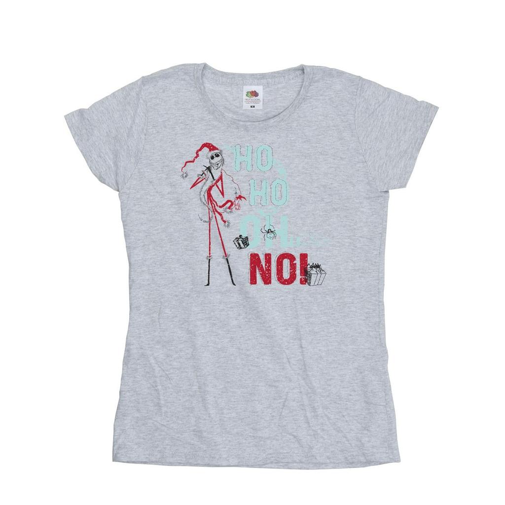 Disney Womens/Ladies The Nightmare Before Christmas Ho Ho No Cotton T-Shirt
