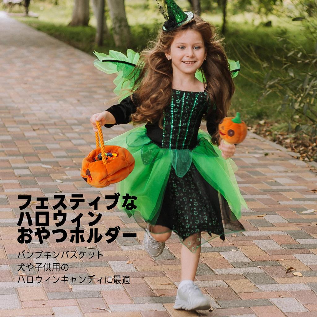 Nocciola Halloween Pumpkin Dog Squeaky Plush Toys for Small and Medium Set of Durable Toys for Solitaire Chew Stress and Boredom Relief Toys, Dogs, 2,